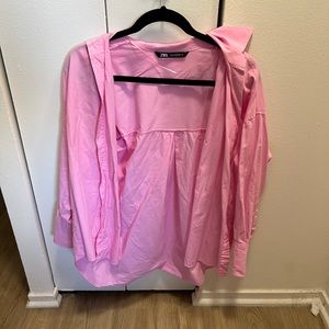 Pink Zara Button Down